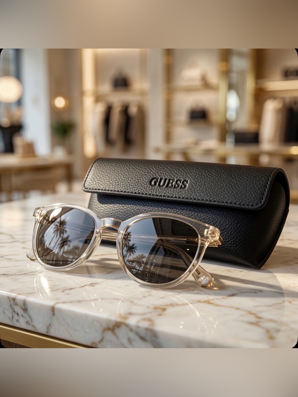 Brand New Guess Smoke Mirror Oval Sunglasses - GU00118 39C - In Original Box!✨
